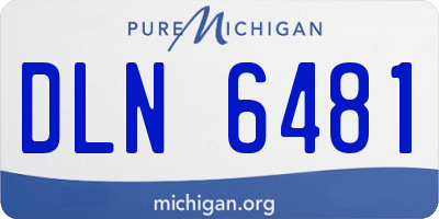 MI license plate DLN6481