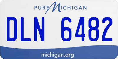 MI license plate DLN6482