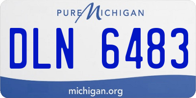 MI license plate DLN6483