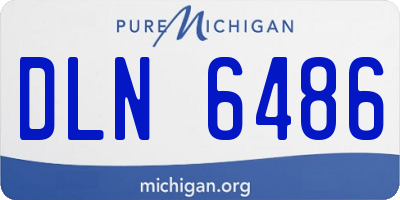 MI license plate DLN6486