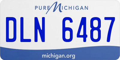 MI license plate DLN6487