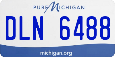 MI license plate DLN6488