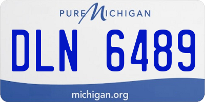 MI license plate DLN6489