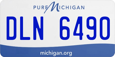 MI license plate DLN6490