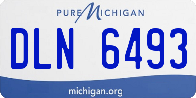 MI license plate DLN6493