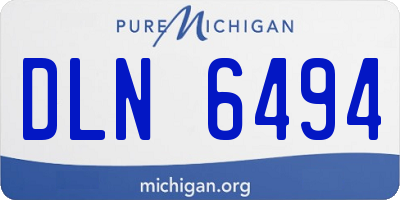 MI license plate DLN6494