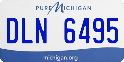 MI license plate DLN6495