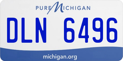 MI license plate DLN6496