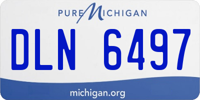 MI license plate DLN6497