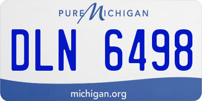 MI license plate DLN6498