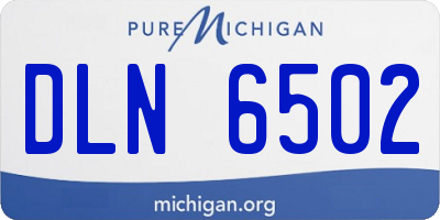 MI license plate DLN6502