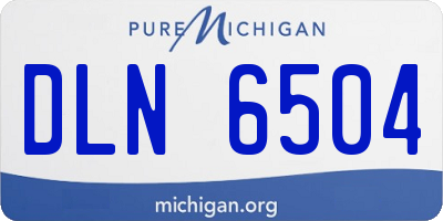 MI license plate DLN6504