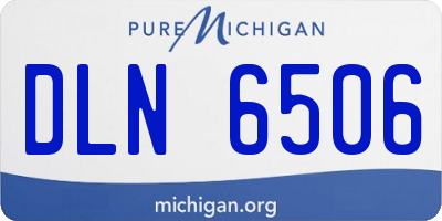 MI license plate DLN6506