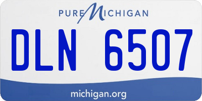 MI license plate DLN6507