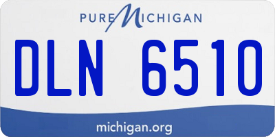 MI license plate DLN6510