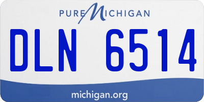 MI license plate DLN6514