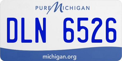 MI license plate DLN6526