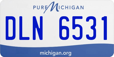 MI license plate DLN6531