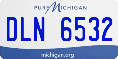 MI license plate DLN6532