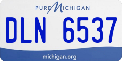 MI license plate DLN6537