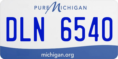 MI license plate DLN6540