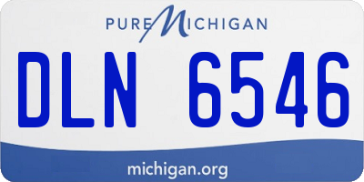 MI license plate DLN6546