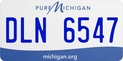 MI license plate DLN6547