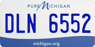 MI license plate DLN6552