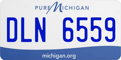 MI license plate DLN6559