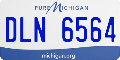 MI license plate DLN6564