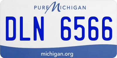 MI license plate DLN6566