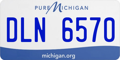 MI license plate DLN6570