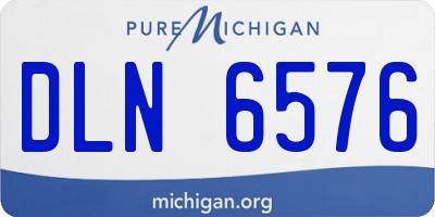 MI license plate DLN6576