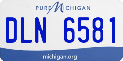 MI license plate DLN6581