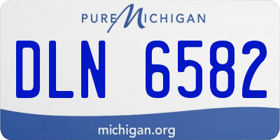 MI license plate DLN6582