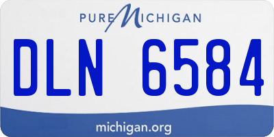 MI license plate DLN6584