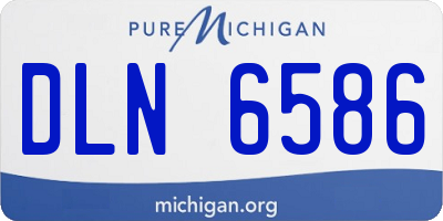 MI license plate DLN6586