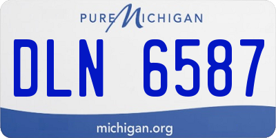 MI license plate DLN6587