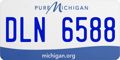 MI license plate DLN6588