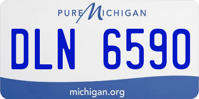 MI license plate DLN6590