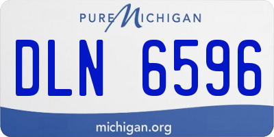 MI license plate DLN6596