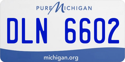 MI license plate DLN6602