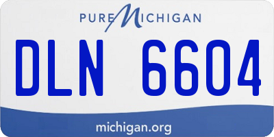 MI license plate DLN6604