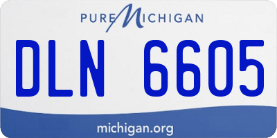 MI license plate DLN6605