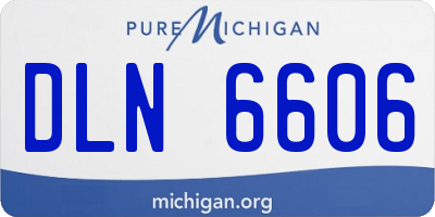 MI license plate DLN6606