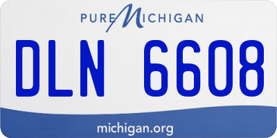 MI license plate DLN6608