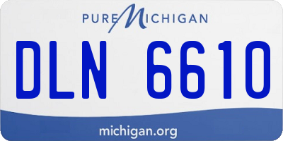 MI license plate DLN6610