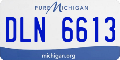 MI license plate DLN6613