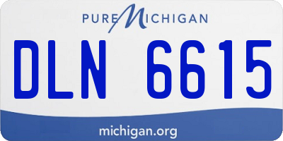 MI license plate DLN6615