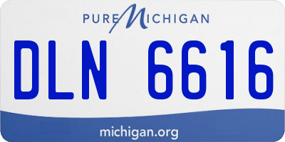 MI license plate DLN6616